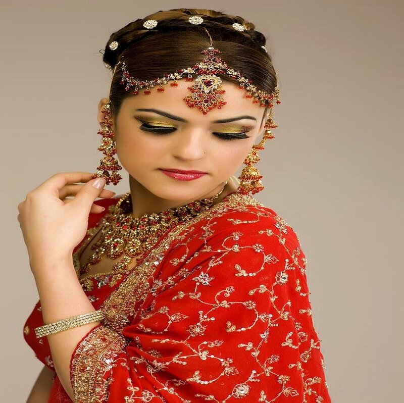 Woman in Red Sari — Dignified