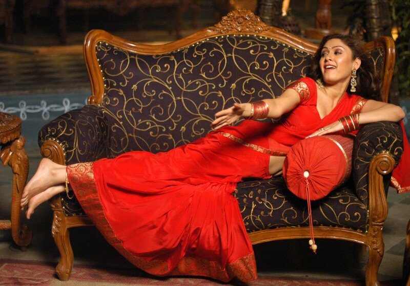 Woman in Red Sari — Relaxed