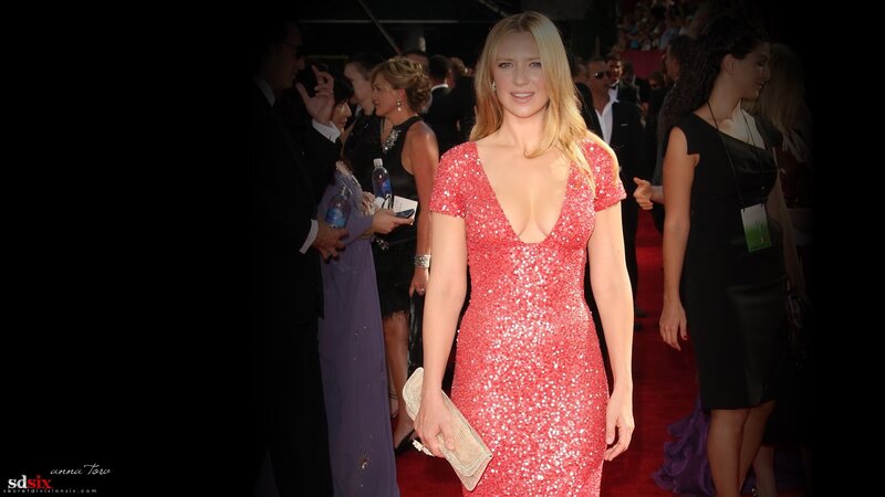 woman in red sequin dress