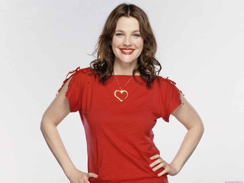 Woman in red shirt smiling