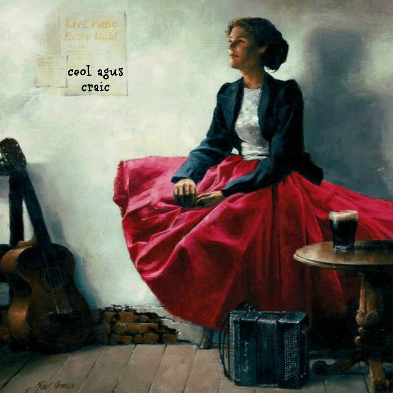Woman in Red Skirt — Contemplative
