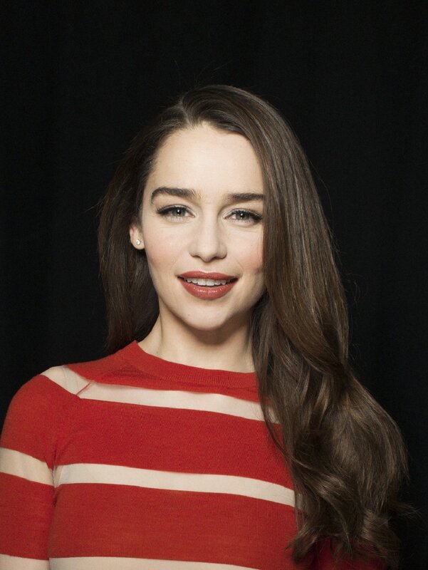 woman in red striped sweater