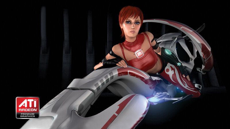Woman in Red Suit — Dramatic, Night, 3d Render