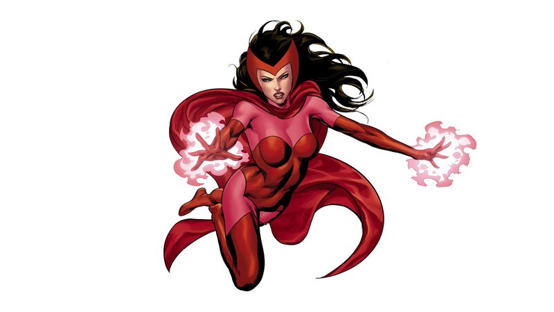 Woman in Red Suit — Dynamic, Comic