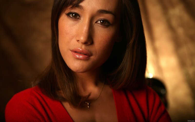 woman in red sweater
