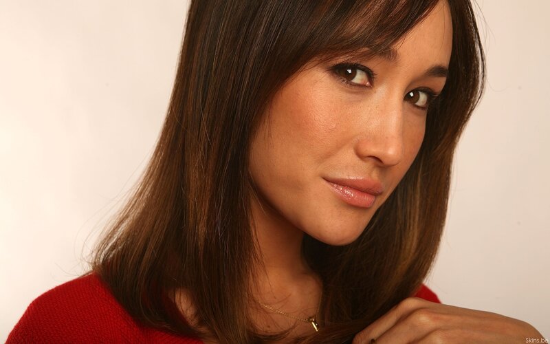 woman in red sweater
