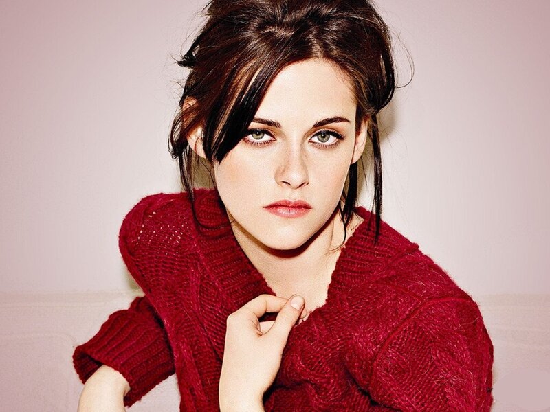 woman in red sweater