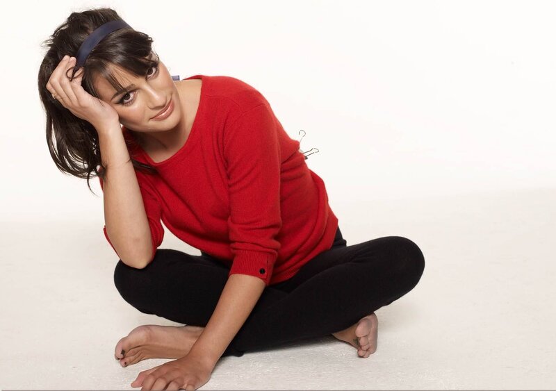 Woman in Red Sweater — Neutral, Photograph, Leggings