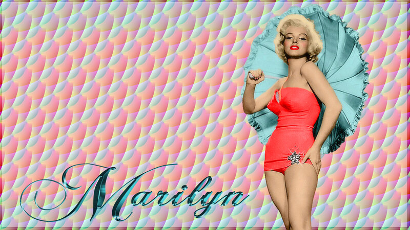 Woman in Red Swimsuit — Pink