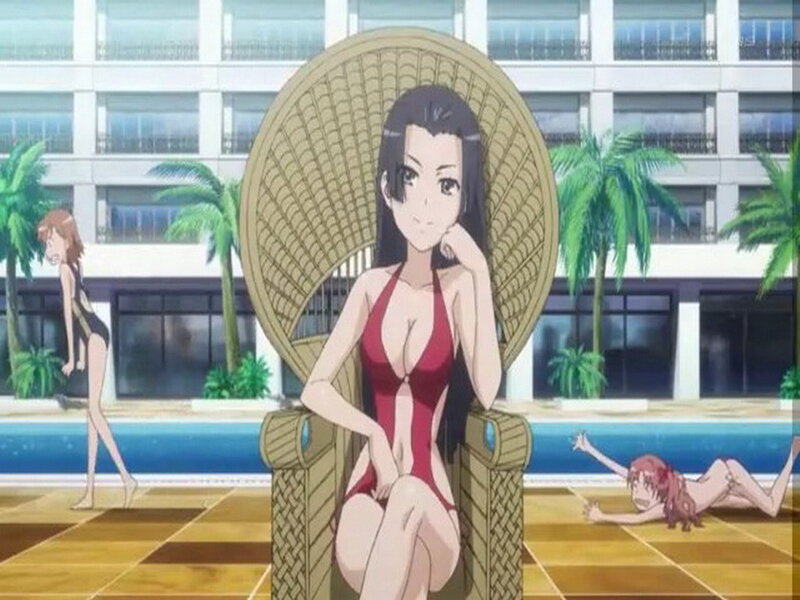 Woman in Red Swimsuit — Relaxed