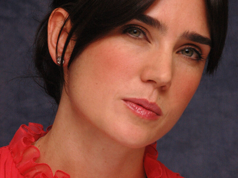 woman in red top