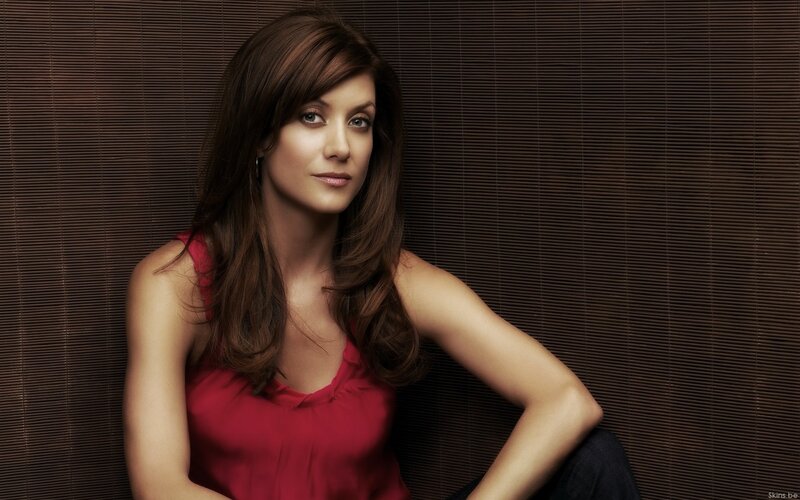 woman in red top