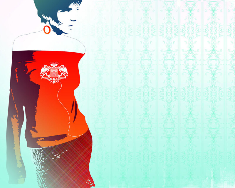 Woman in Red Top — Stylized