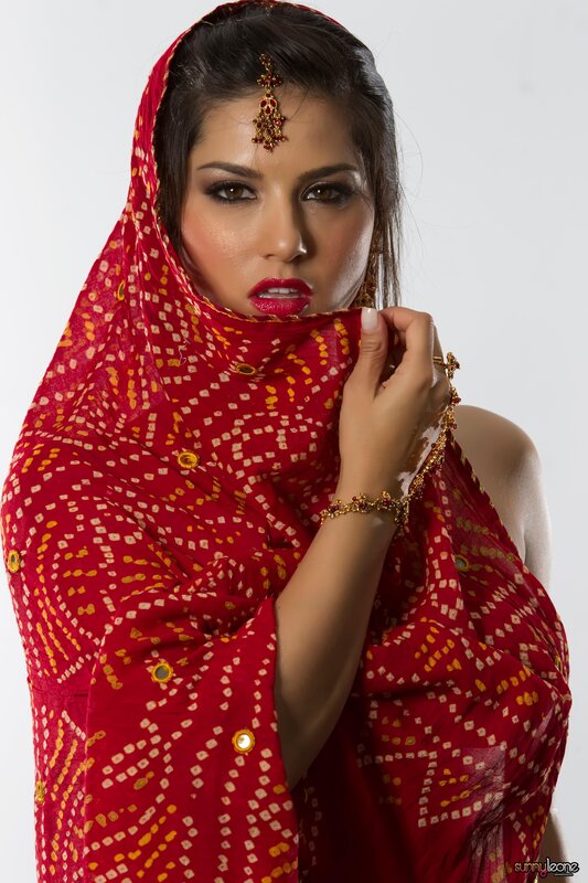 woman in red traditional attire