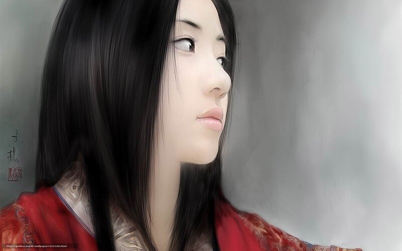 woman in red traditional dress