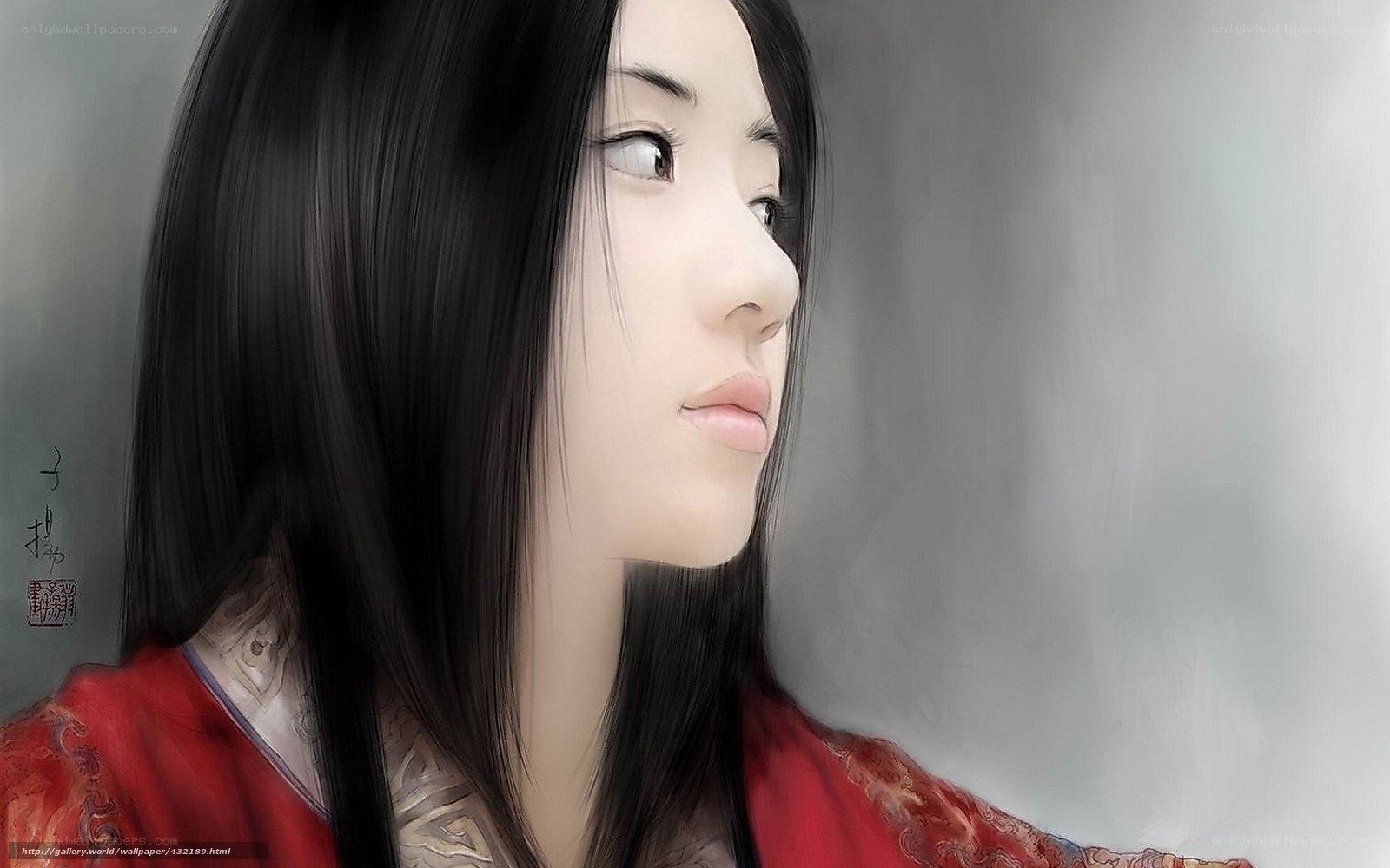 woman in red traditional dress