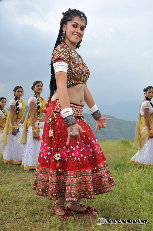 Woman in Red Traditional Dress — Outdoor
