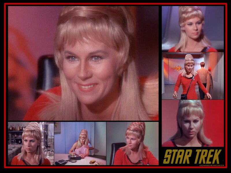 Woman in Red Uniform — Dramatic, Photograph, Blonde Hair