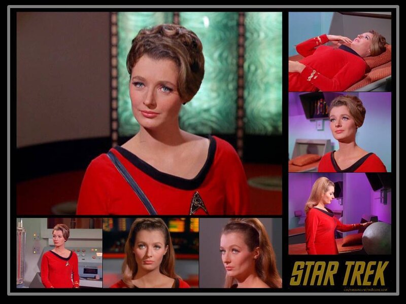 Woman in Red Uniform — Dramatic, Photograph, Collage