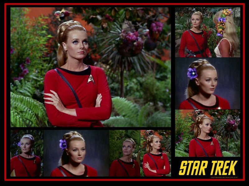 Woman in Red Uniform — Dramatic, Photograph, Flower