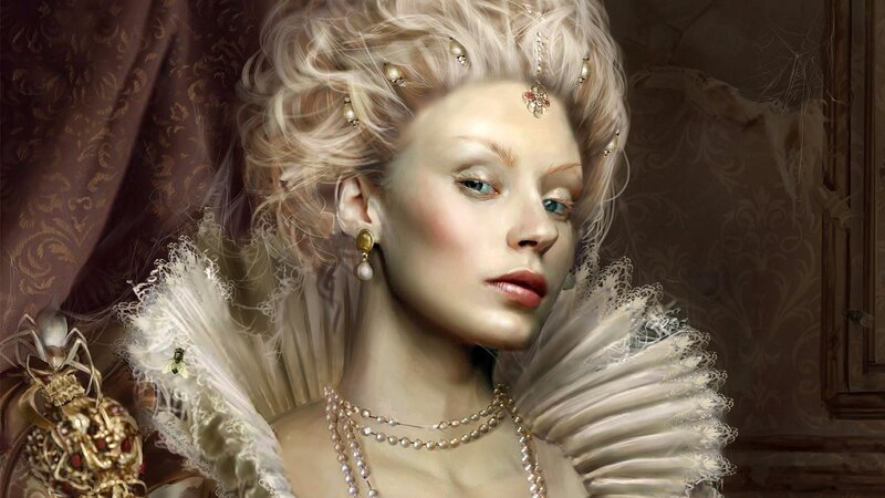 woman in regal attire