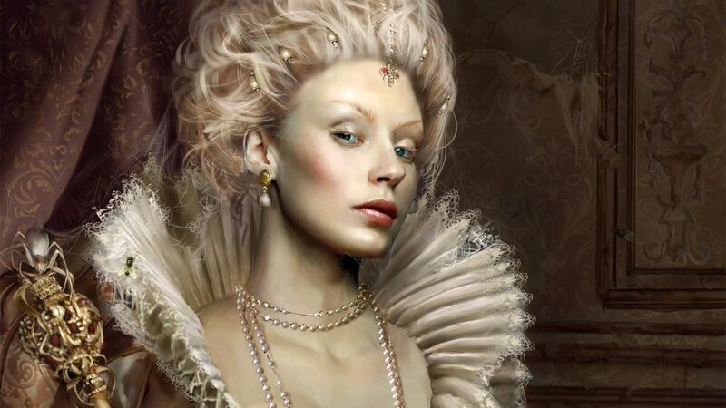 woman in renaissance attire