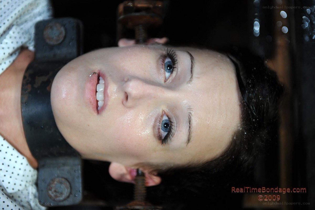 woman in restraint device