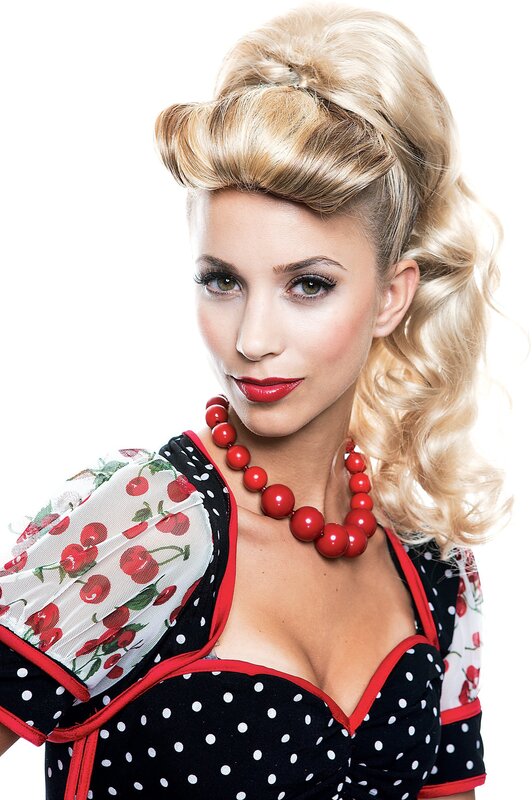 woman in retro pin-up style