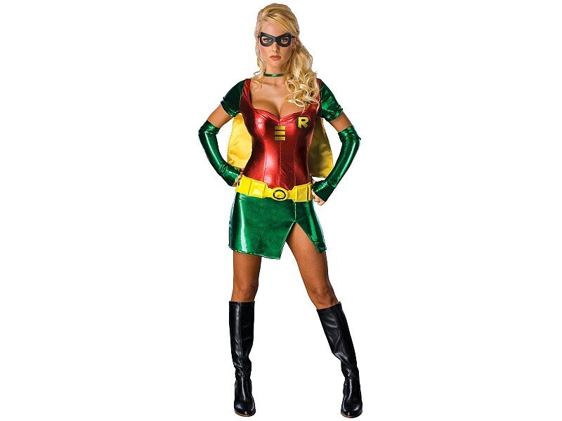 woman in robin costume