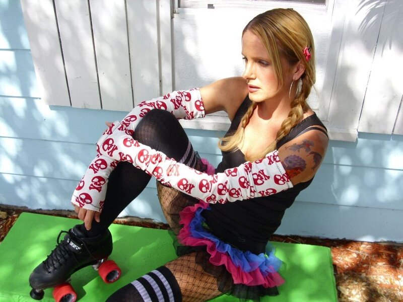 Woman in Roller Skating Outfit — Black