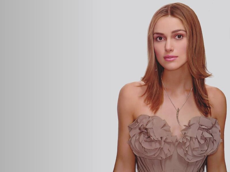 Woman in Ruffled Dress — Brown, Neutral