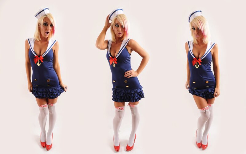 woman in sailor costume