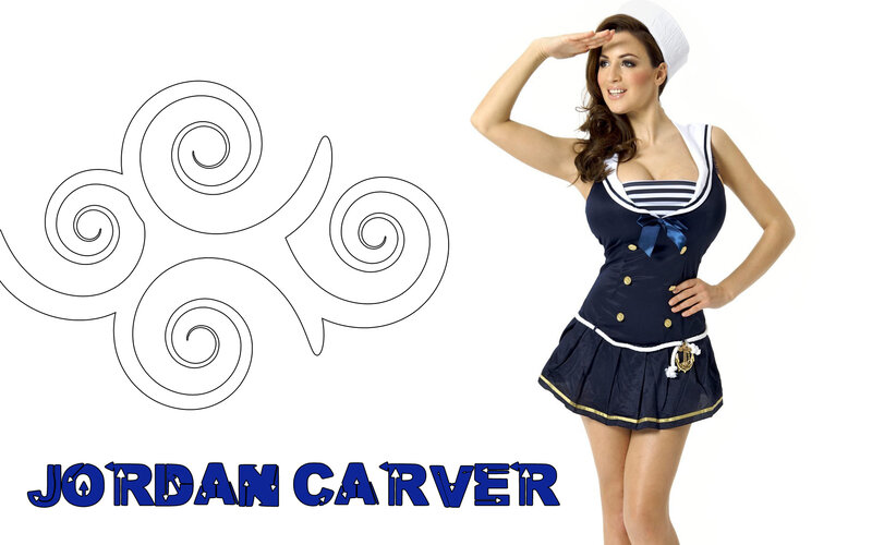 Woman in Sailor Costume — Blue