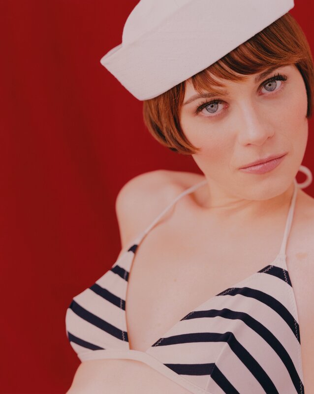Woman in Sailor Outfit — Red, Dramatic