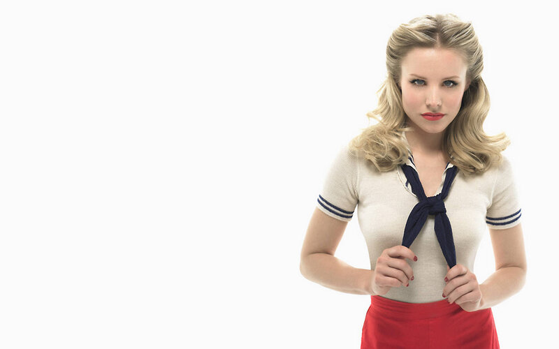 woman in sailor-style top