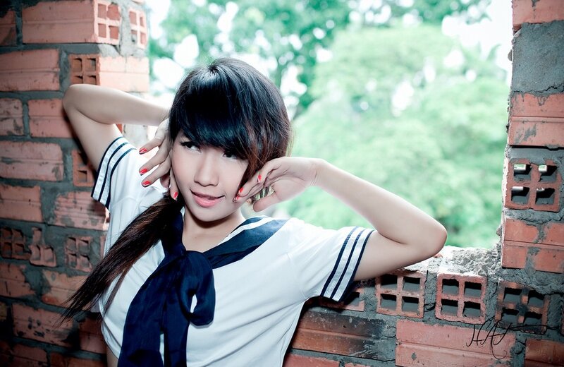 woman in sailor uniform