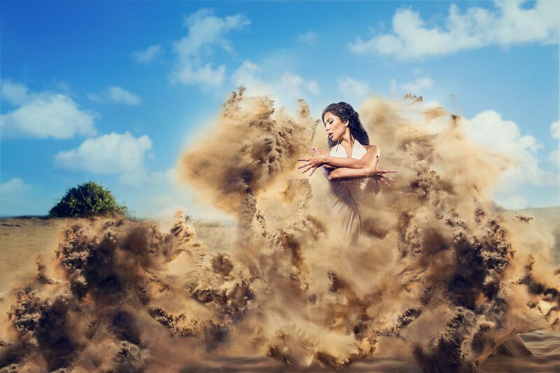 Woman in Sandstorm