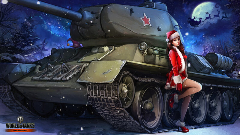 Woman in Santa Outfit — Blue, Festive, Night