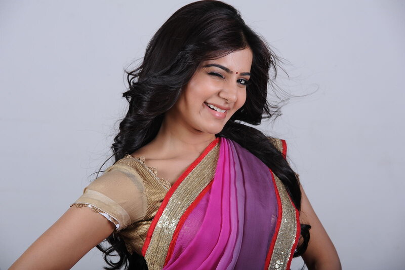 Woman in Sari — Pink, Happy