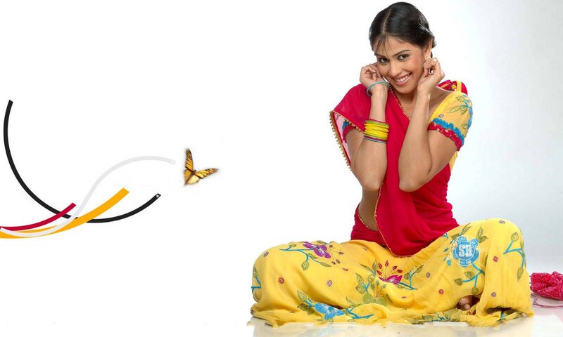 Woman in Sari Sitting