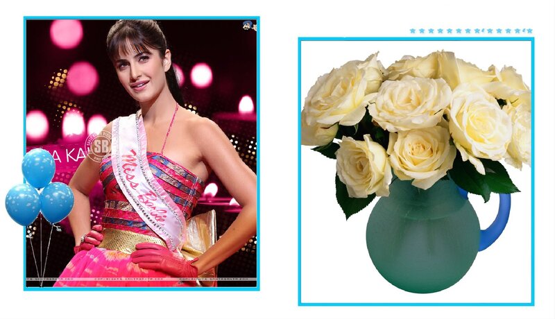 Woman in Sash and Roses