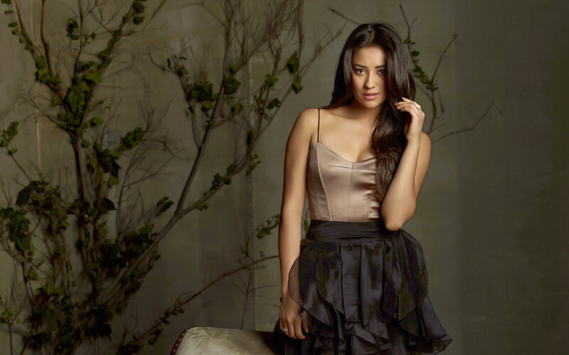 Woman in Satin Dress — Brown, Dramatic, Photograph, Vines