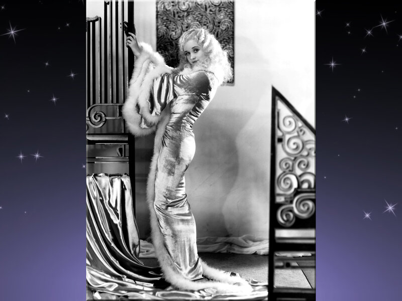 Woman in Satin Gown — Black, Dramatic