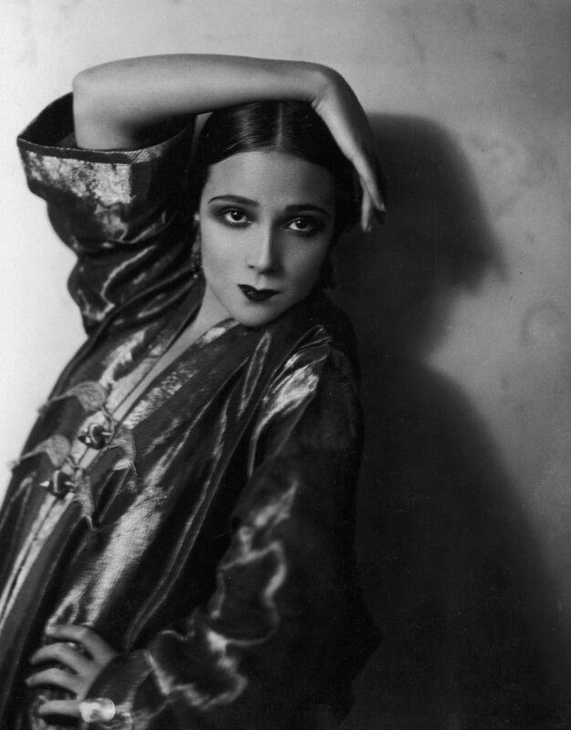woman in satin robe portrait