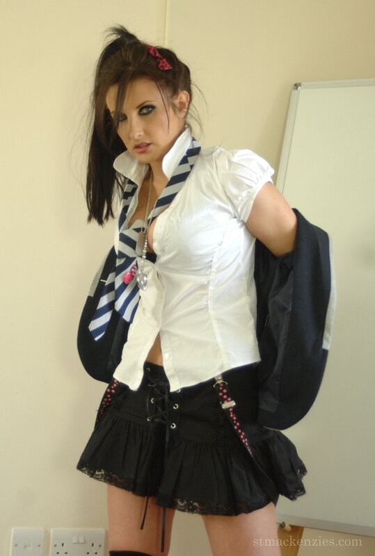 woman in school uniform