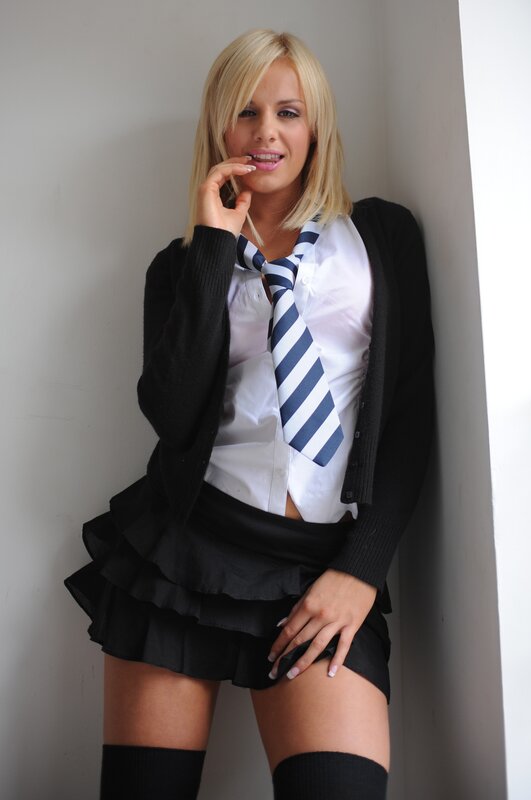 woman in school uniform