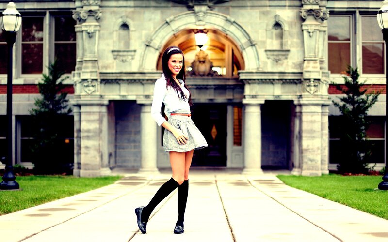woman in school uniform
