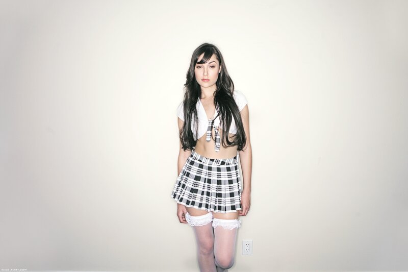 woman in school uniform