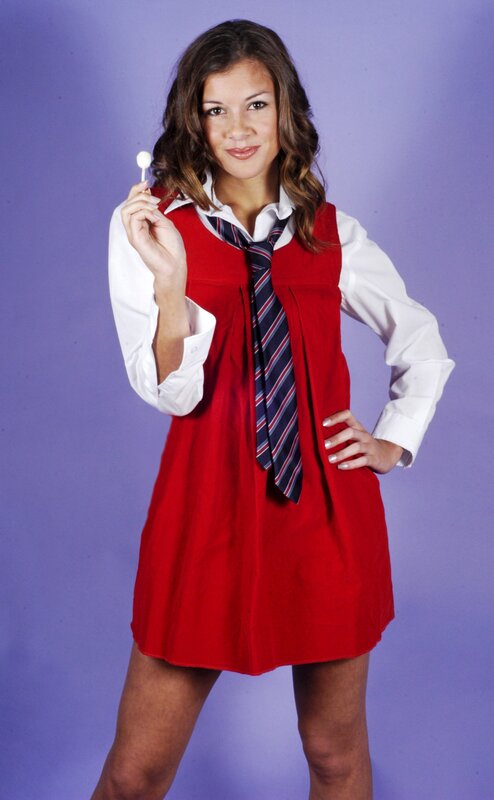 Woman in school uniform