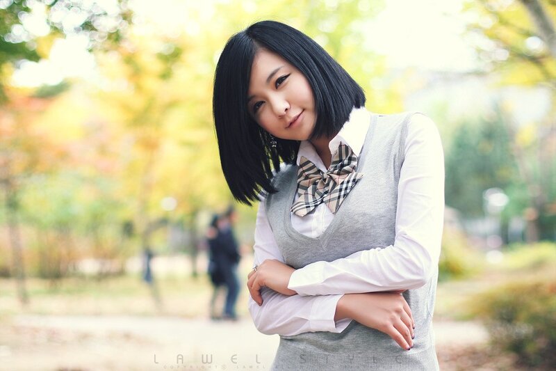 woman in school uniform